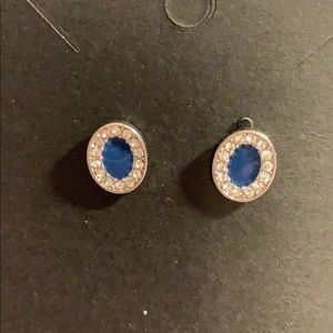 🛍Blue & Diamond Earrings!